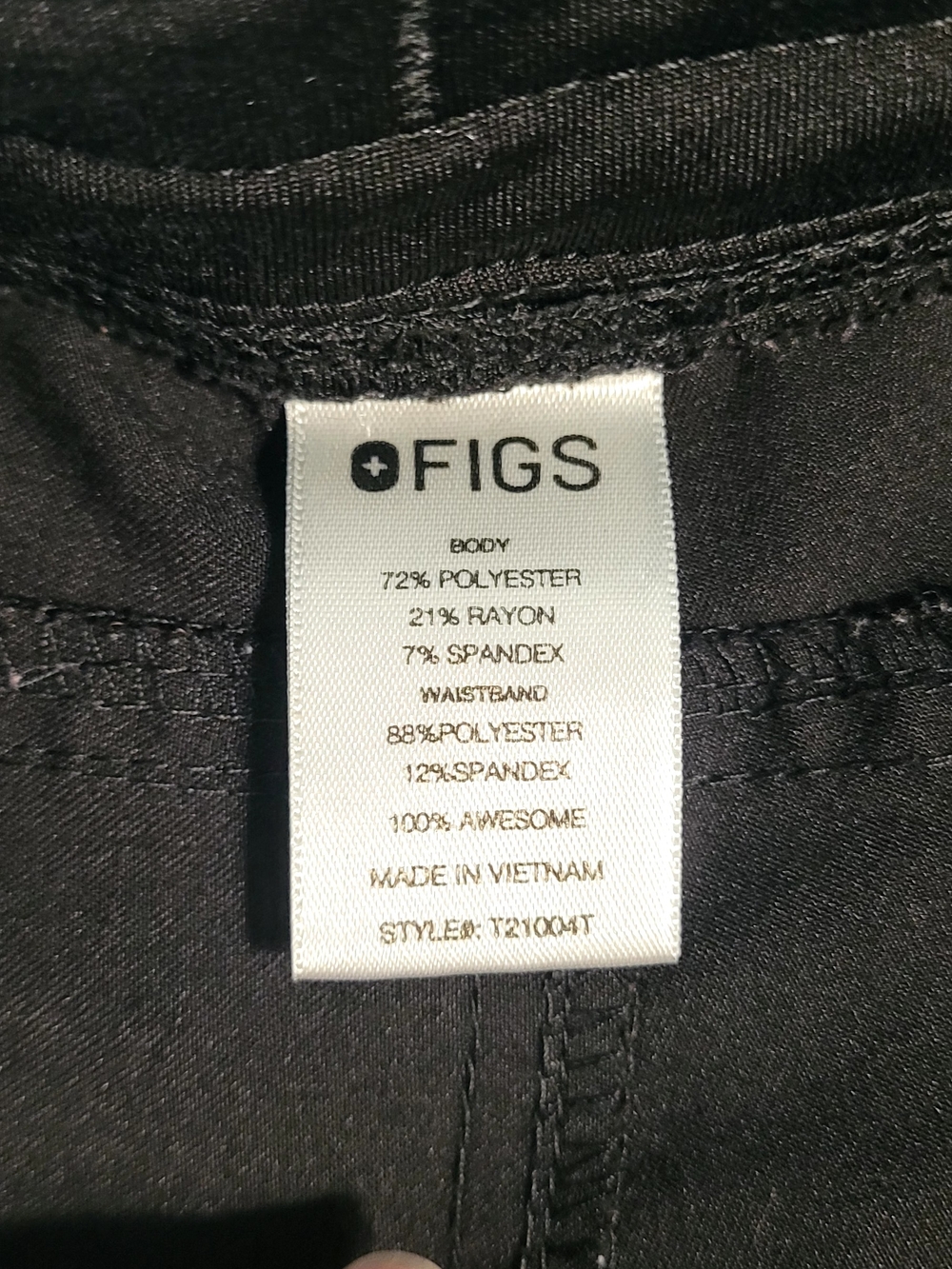 Black, Kade Cargo Scrub Pants, Medium Tall - Picture 9 of 13